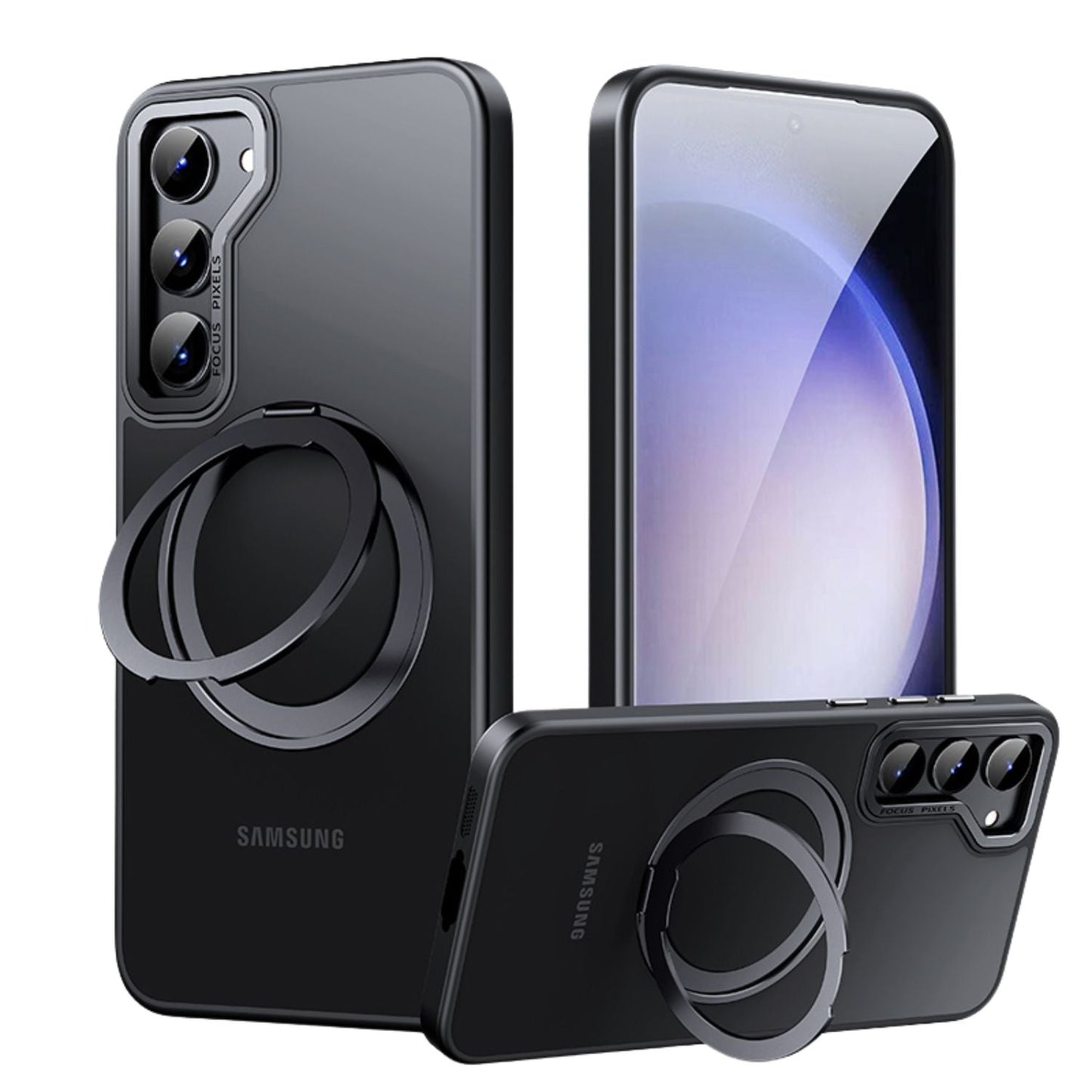 Samsung S25 Magnetic Kickstand Case - Clear, Slim | Hands-Free