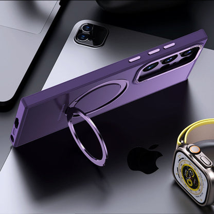 Samsung S25 Magnetic Kickstand Case - Clear, Slim | Hands-Free