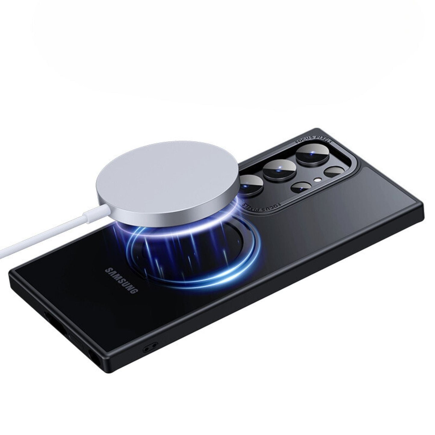 Samsung S25 Magnetic Case - Clear Kickstand | Hands-Free
