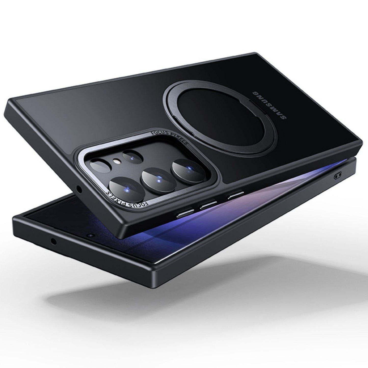 Samsung S25 Magnetic Case - Clear Kickstand | Hands-Free