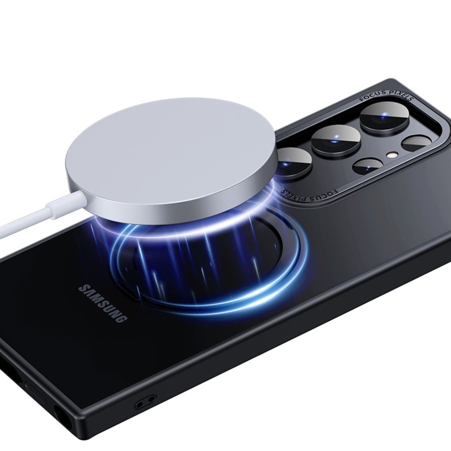 Samsung S25 Magnetic Kickstand Case - Clear, Slim | Hands-Free