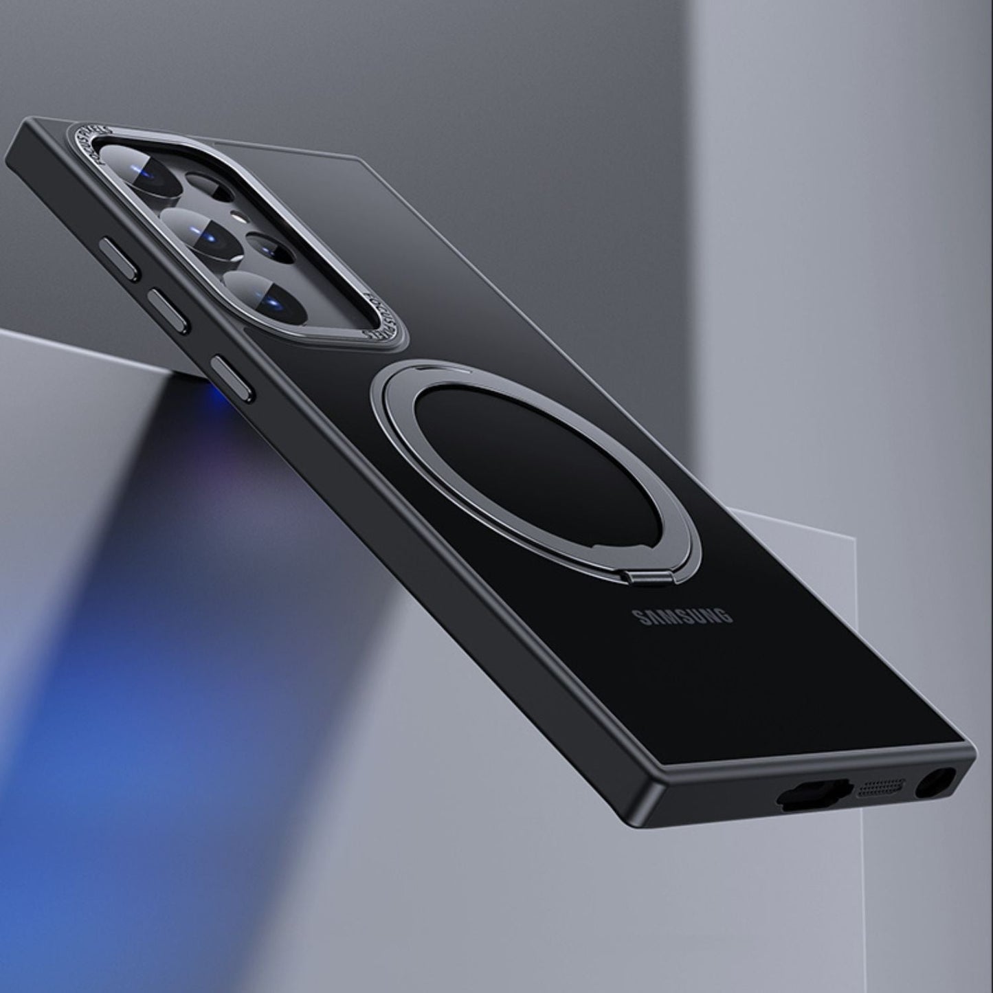 Samsung S25 Magnetic Case - Clear Kickstand | Hands-Free