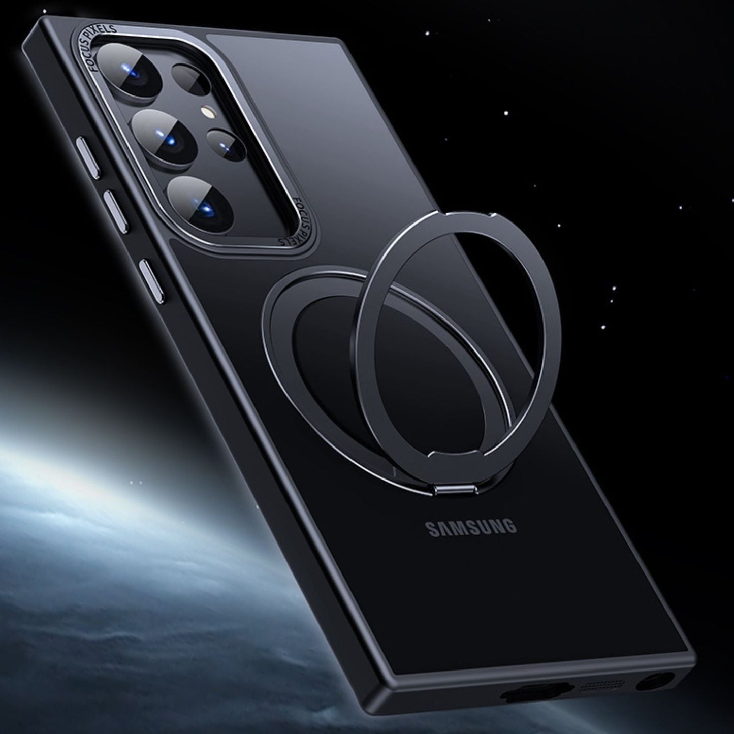Samsung S25 Magnetic Kickstand Case - Clear, Slim | Hands-Free