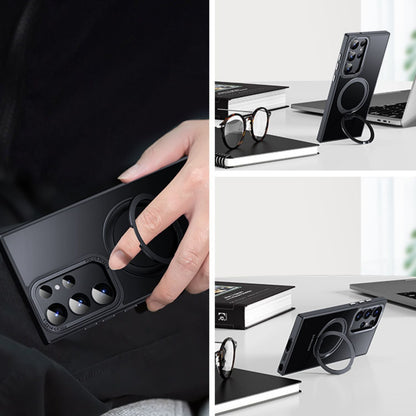 Samsung S25 Magnetic Kickstand Case - Clear, Slim | Hands-Free