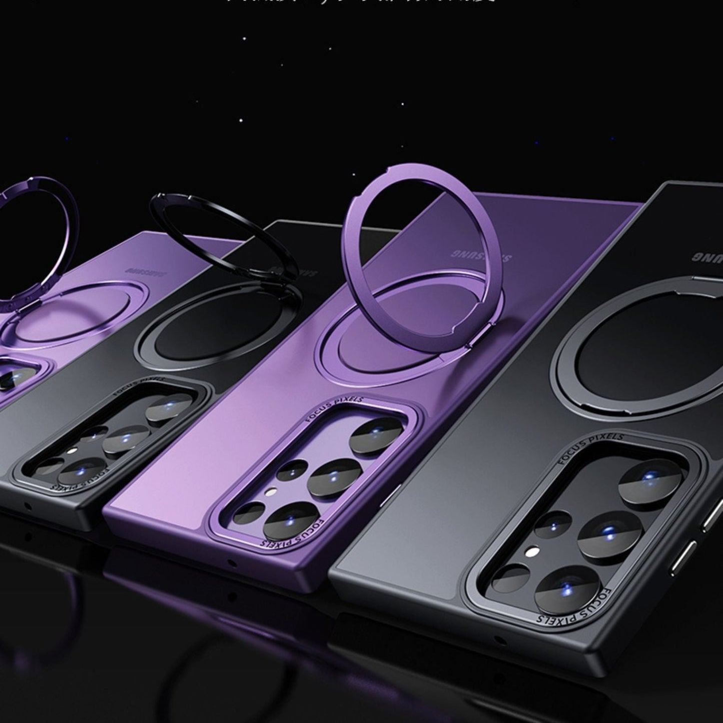 Samsung S25 Magnetic Case - Clear Kickstand | Hands-Free