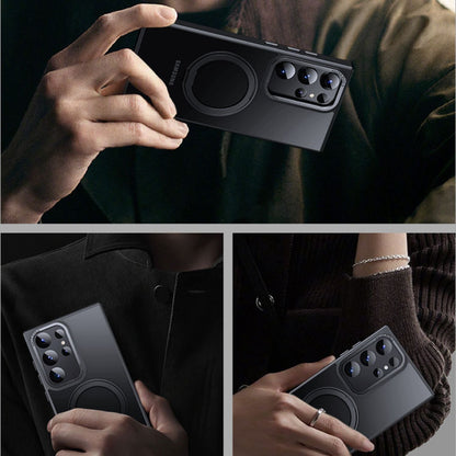 Samsung S25 Magnetic Case - Clear Kickstand | Hands-Free