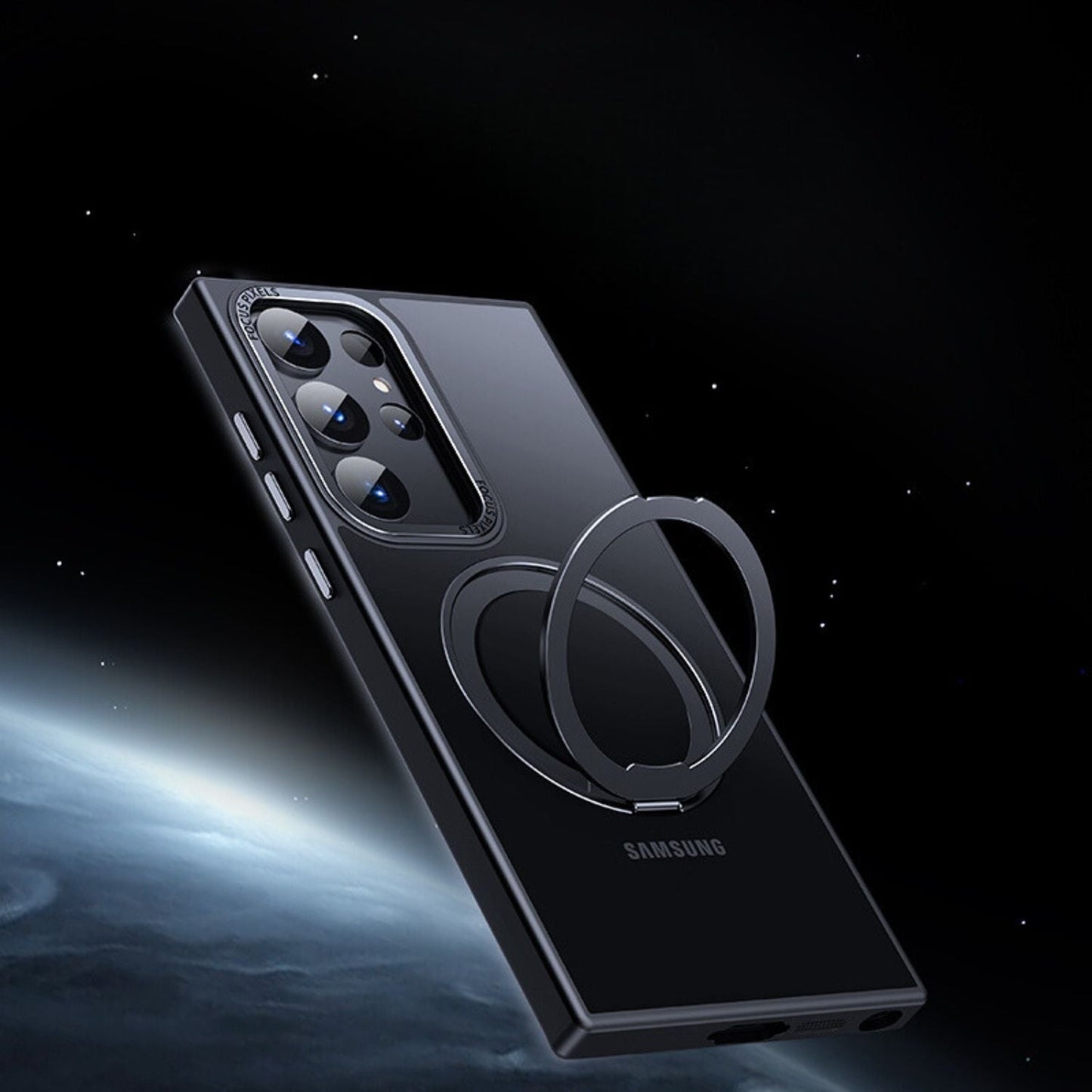Samsung S25 Magnetic Case - Clear Kickstand | Hands-Free