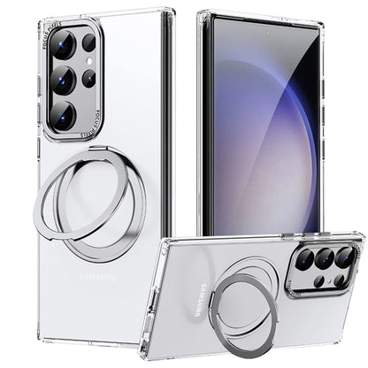 Samsung S25 Magnetic Kickstand Case - Clear, Slim | Hands-Free