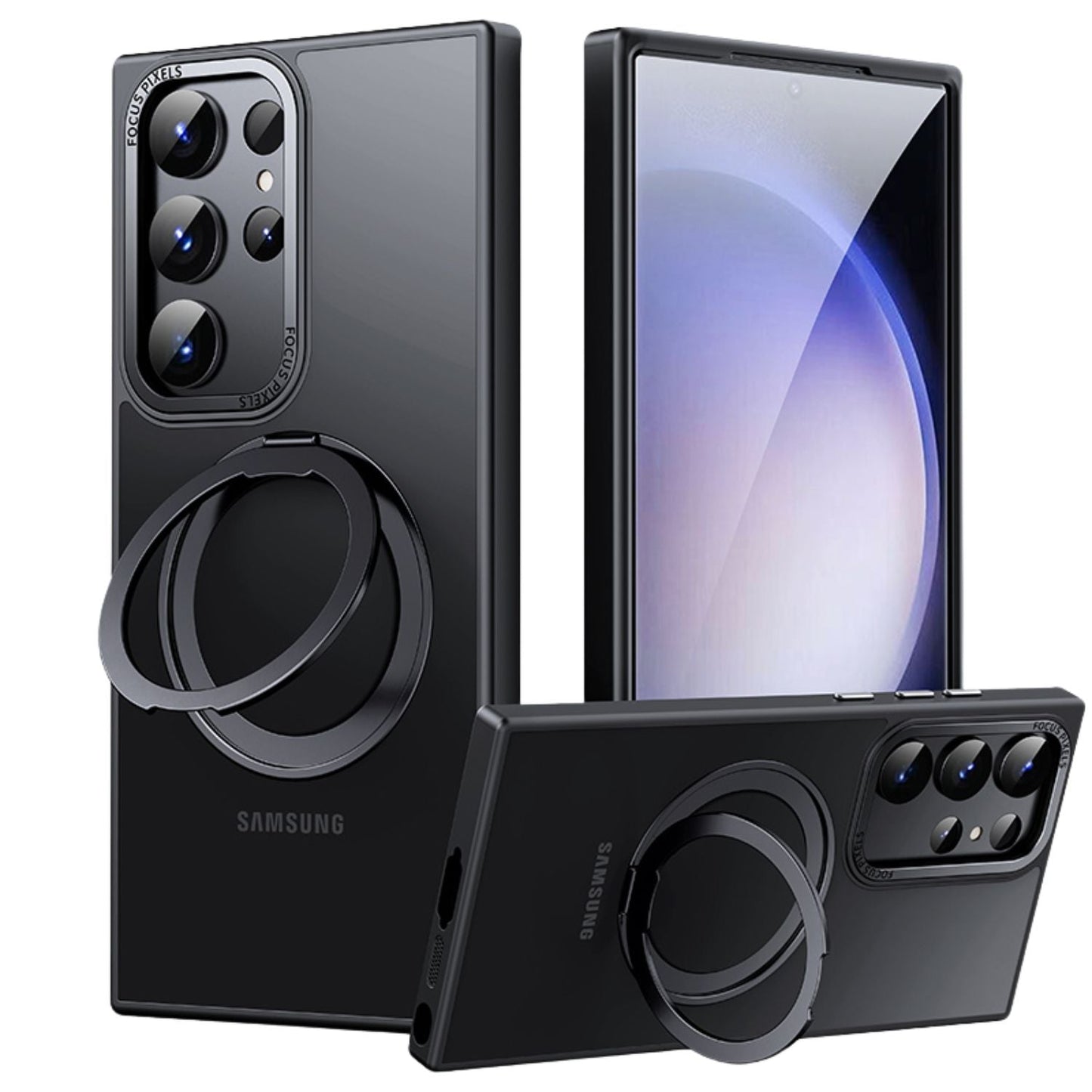 Samsung S25 Magnetic Kickstand Case - Clear, Slim | Hands-Free