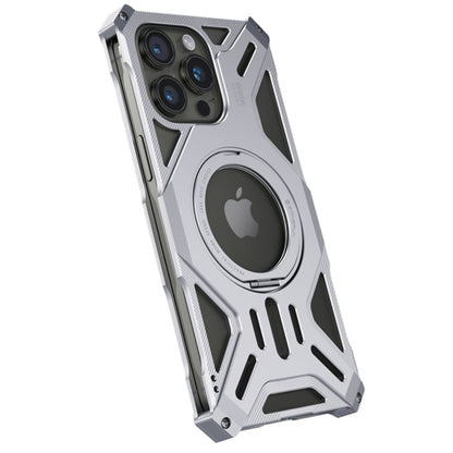 iPhone 16 Pro Max Metal Case - Kickstand Silver | Protection