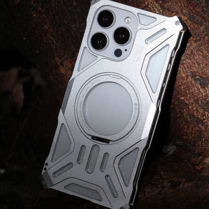 iPhone 16 Pro Max Metal Case - Kickstand Silver | Protection