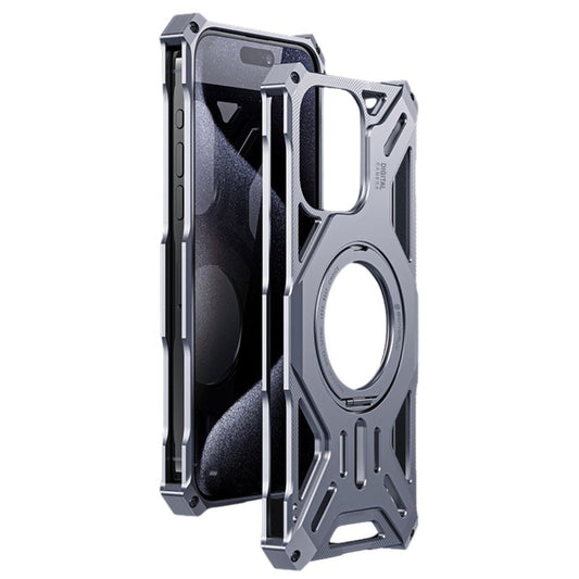 iPhone 16 Pro Max Magnetic Metal Case - Aluminium Kickstand | Protection