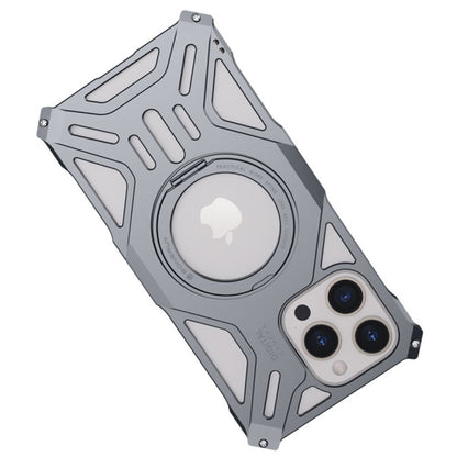 iPhone 16 Pro Max Metal Case - Kickstand Silver | Protection