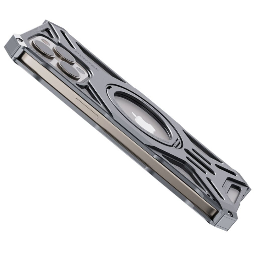iPhone 16 Pro Max Magnetic Metal Case - Aluminium Kickstand | Protection