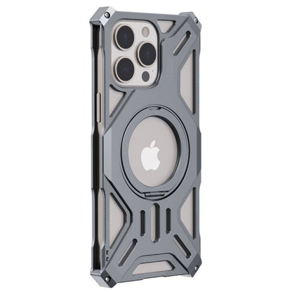 iPhone 16 Pro Max Metal Case - Kickstand Silver | Protection