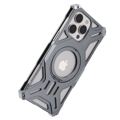 iPhone 16 Pro Max Metal Case - Kickstand Silver | Protection