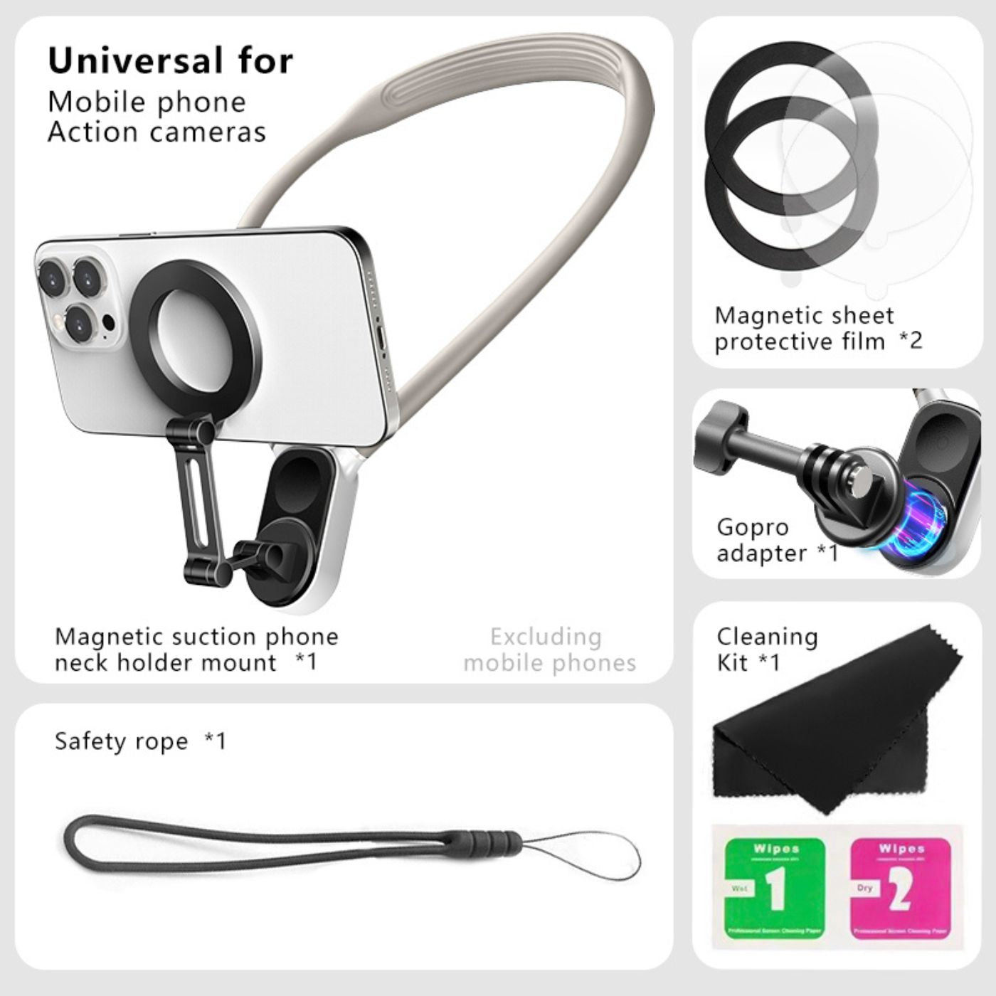 POV Phone Mount - Magnetic, Hands-Free | Immersive Footage