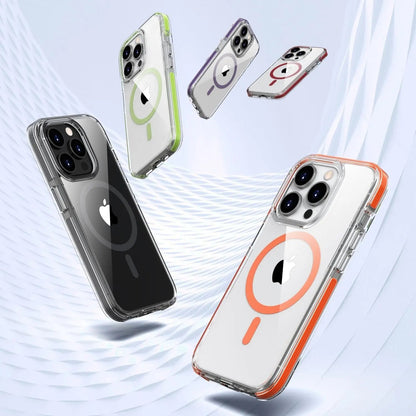 iPhone 15 Pro Max Case - Clear Orange MagSafe | Protection