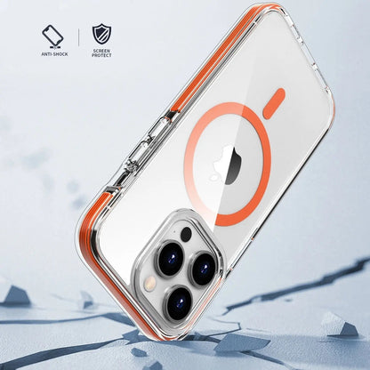 iPhone 15 Pro Max Case - Clear Orange MagSafe | Protection