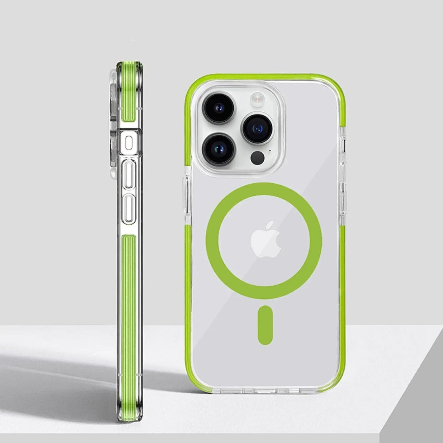 iPhone 15 Pro Max Case - Clear Orange MagSafe | Protection