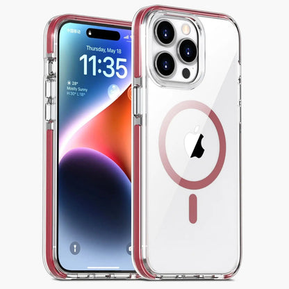 iPhone 15 Pro Max Case - Clear Orange MagSafe | Protection