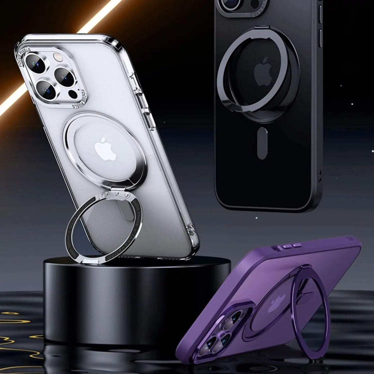 iPhone 16 Pro Max Magnetic Case - Stand, Black | Versatile