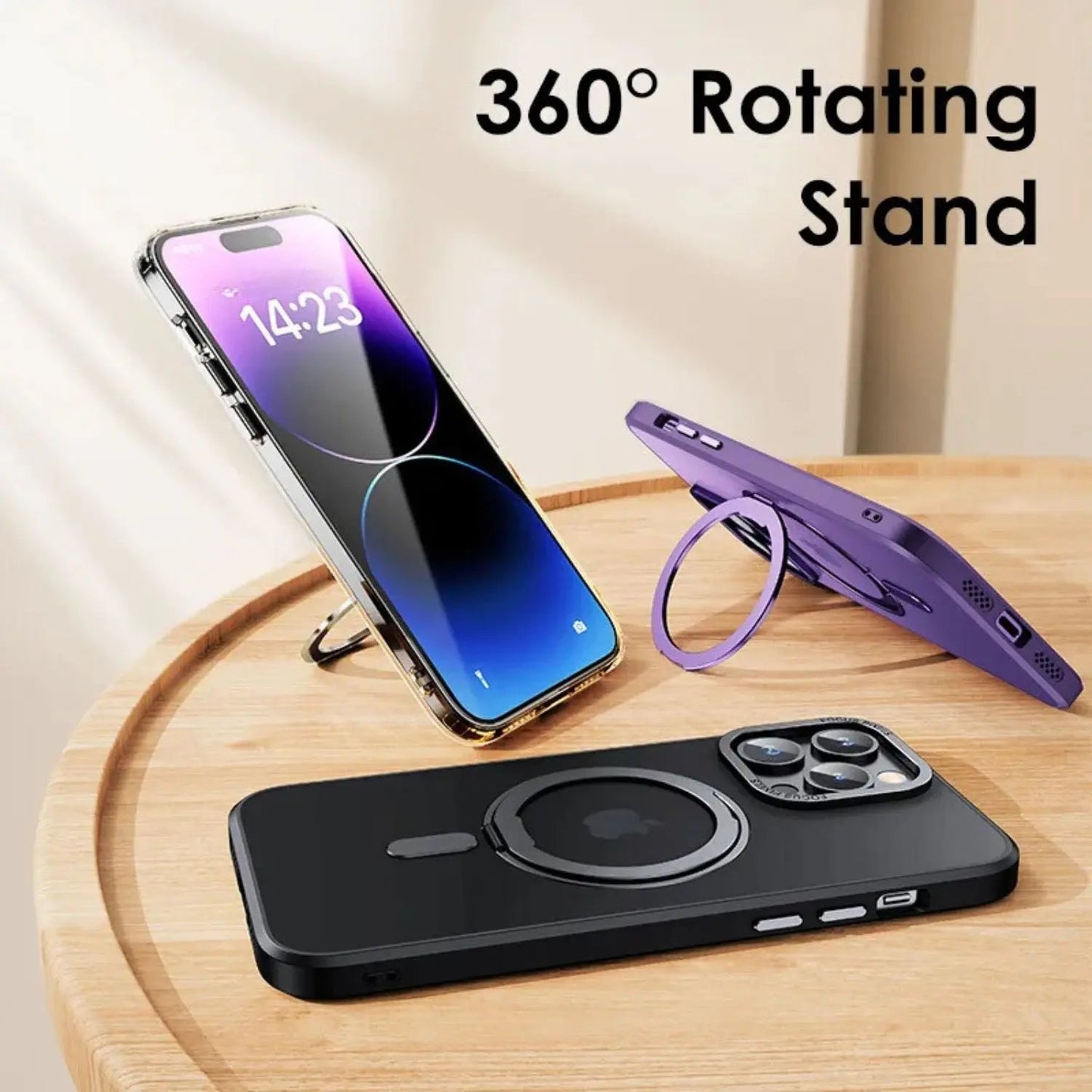 iPhone 16 Pro Max Magnetic Case - Stand, Black | Versatile