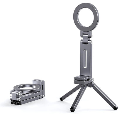 Magnetic Phone Mount - Tripod, Silver | Secure