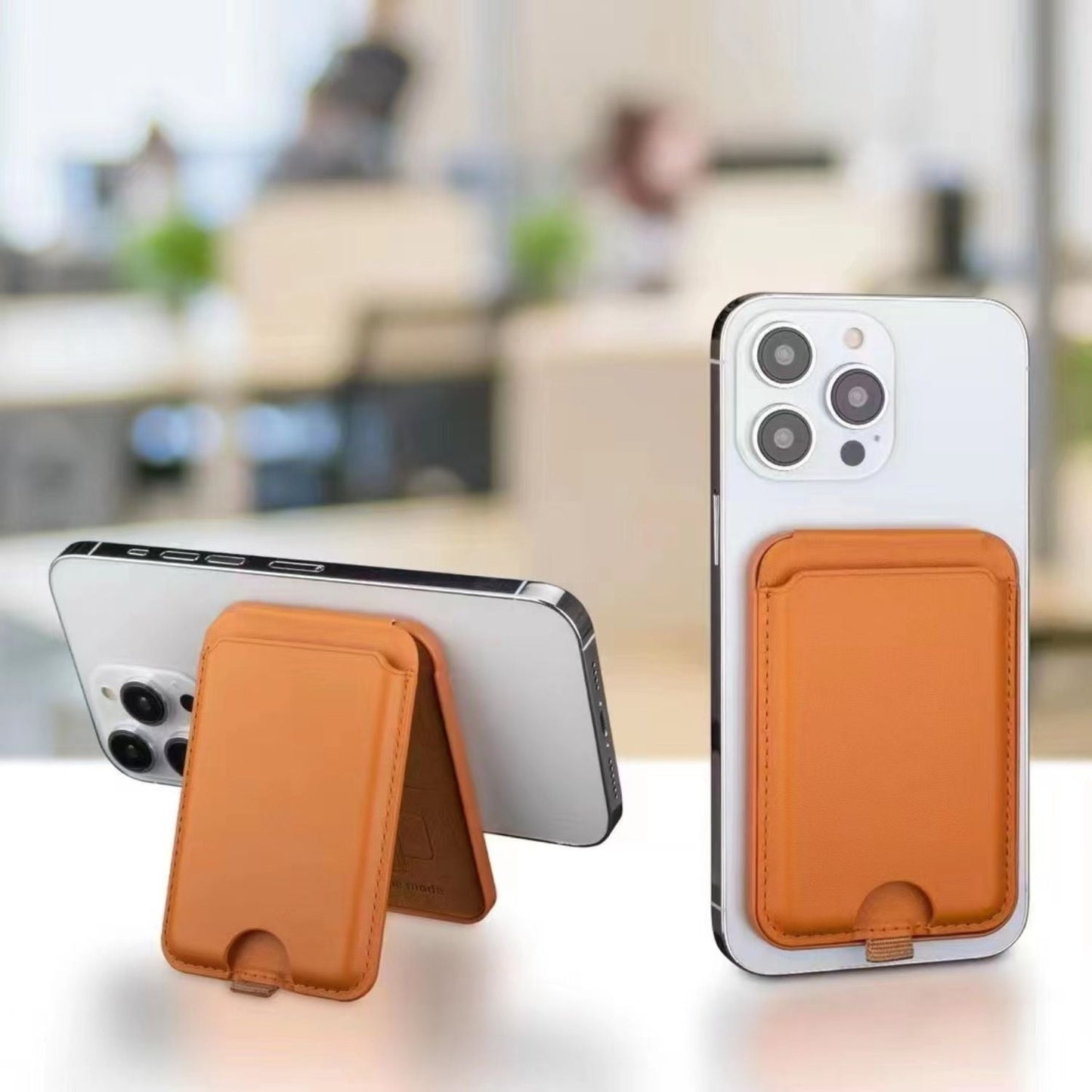 MagSafe Wallet - Vegan Leather, Stand | Secure Cards