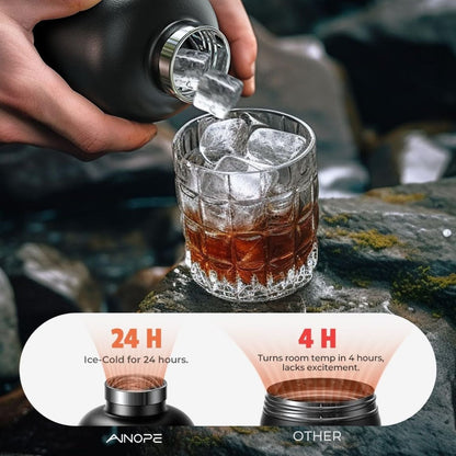 MagSafe Water Bottle - Stainless Steel | Hydration & Productivity