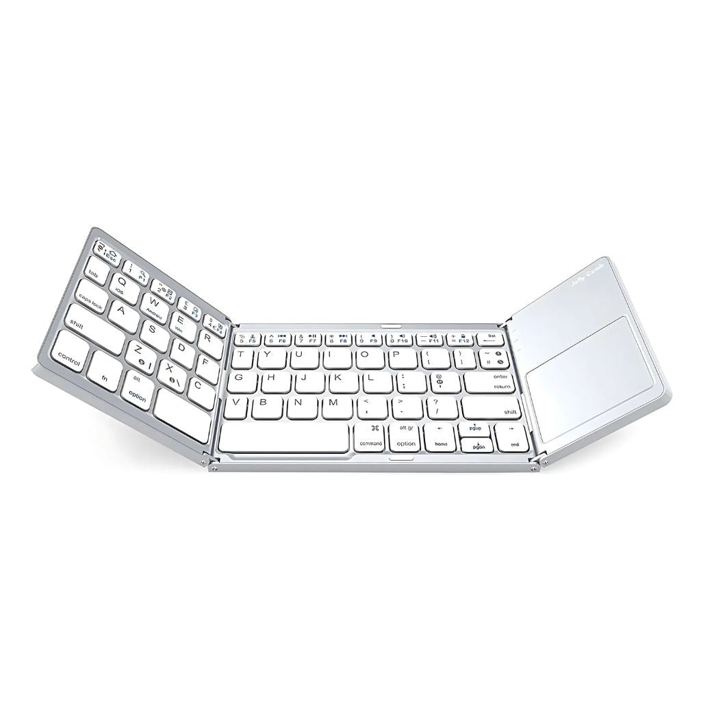 Portable Folding Keyboard - Slim Gray | Mobile Productivity