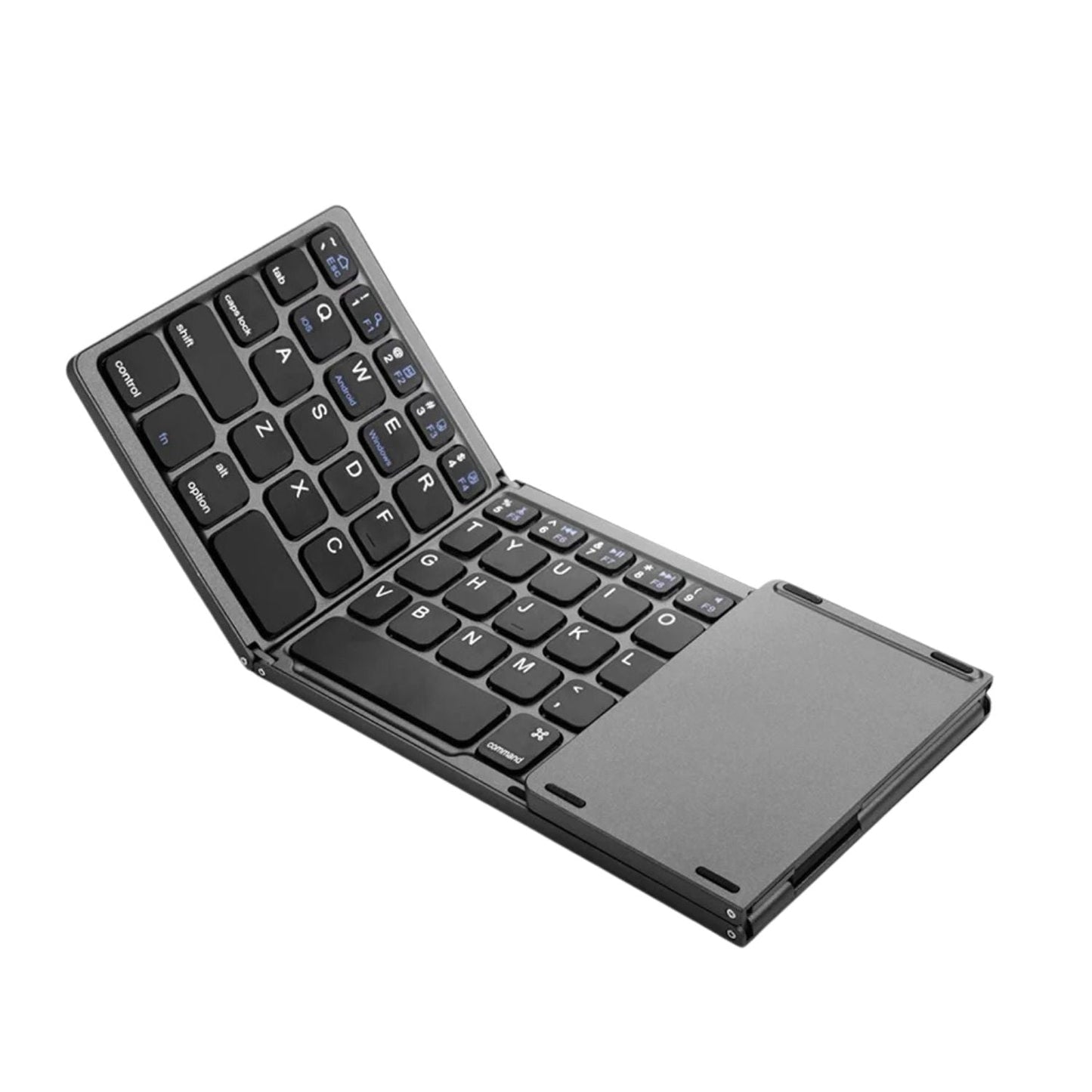 Portable Folding Keyboard - Slim Gray | Mobile Productivity