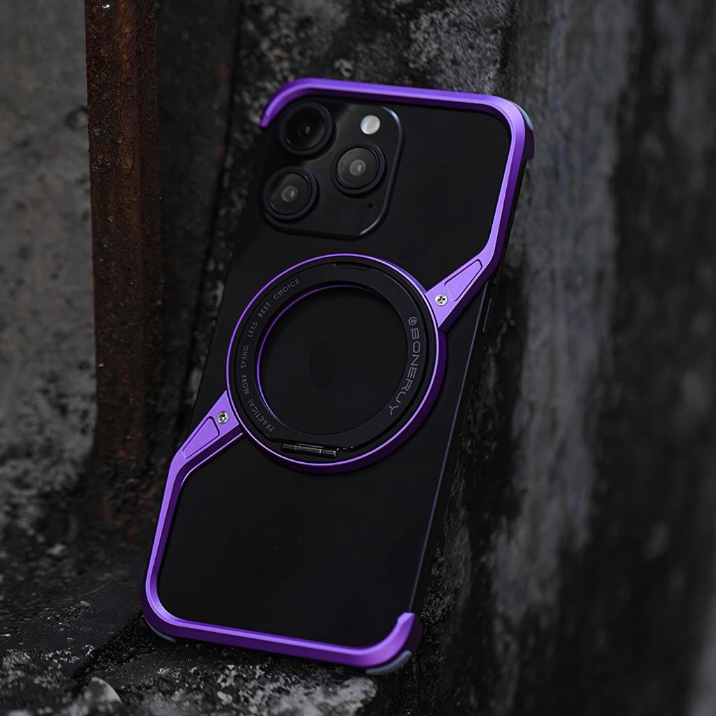 iPhone 16 Pro Max Case - Purple MagSafe | Minimal Style