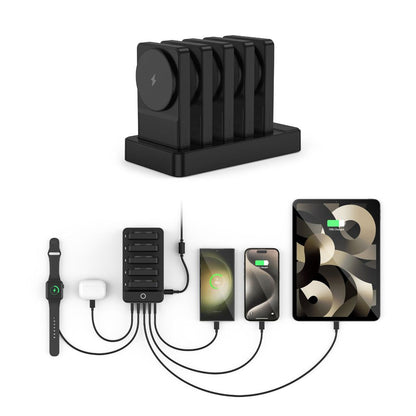 Magnetic Wireless Charging Hub - 10-in-1, Detachable | Organize
