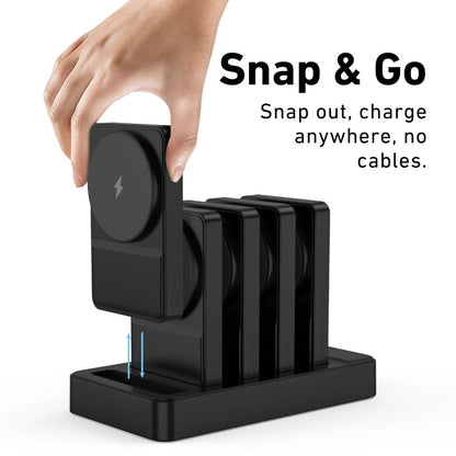 Magnetic Wireless Charging Hub - 10-in-1, Detachable | Organize