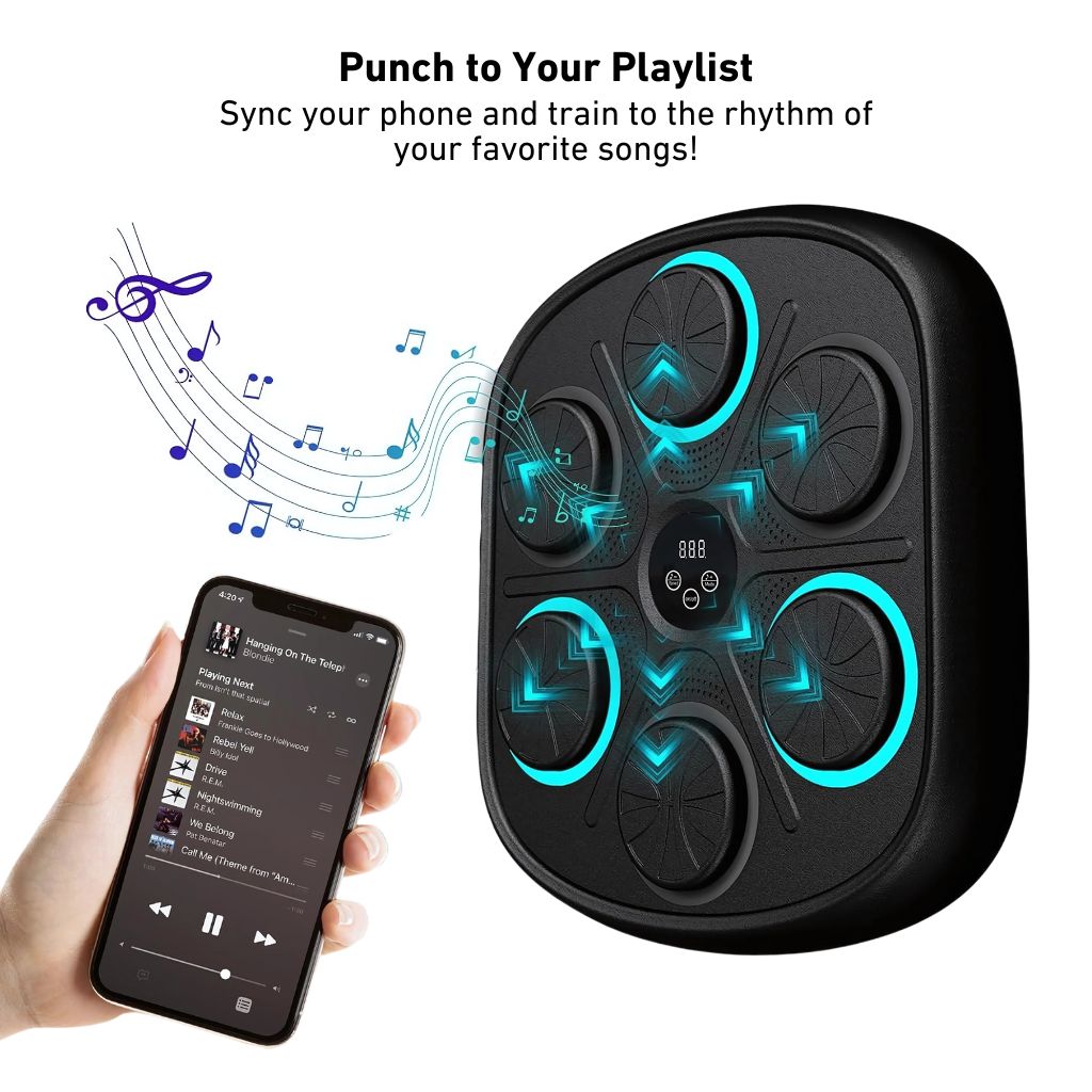 Smart Boxing Trainer - Rhythm Based, Bluetooth | Home Fitness