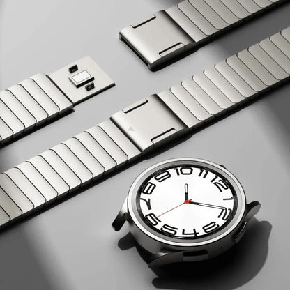 Galaxy Watch Strap - Silver Stainless Steel | Premium Style