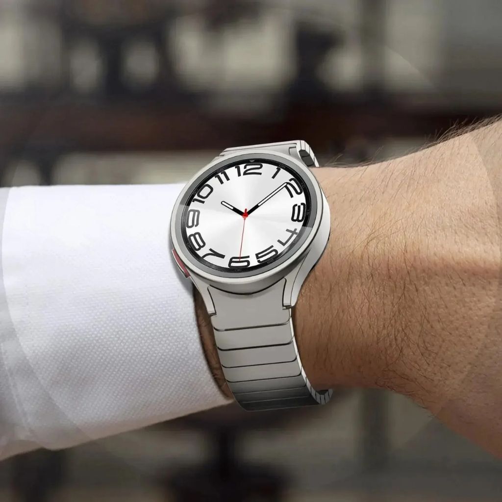 Galaxy Watch Strap - Silver Stainless Steel | Premium Style