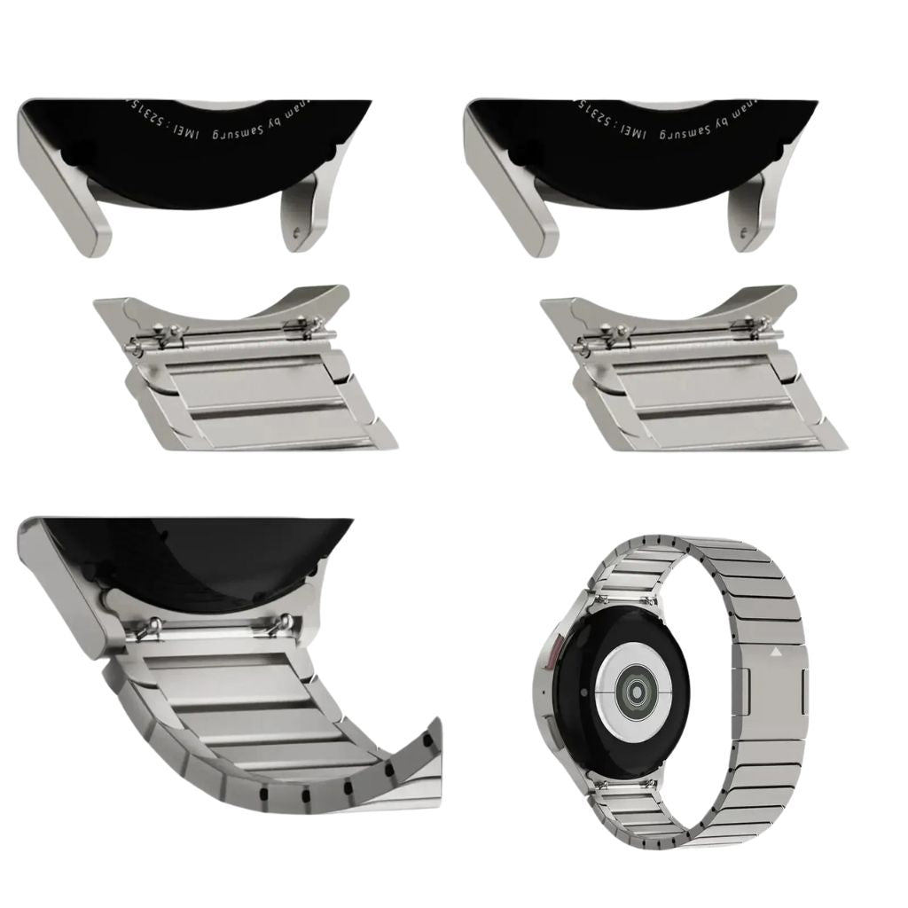 Galaxy Watch Strap - Silver Stainless Steel | Premium Style