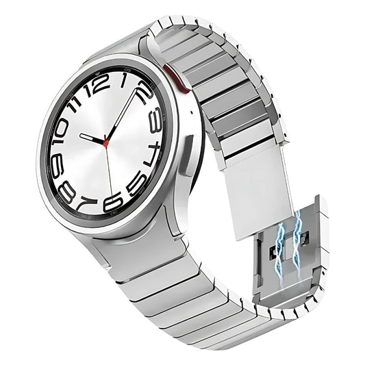 Galaxy Watch Strap - Silver Stainless Steel | Premium Style
