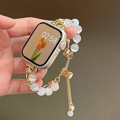 Apple Watch Pearl Band - Elegant Beaded Strap | Sophisticated