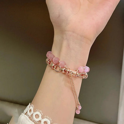 Pearl Apple Watch Strap - Rose Gold, Elastic | Elegant