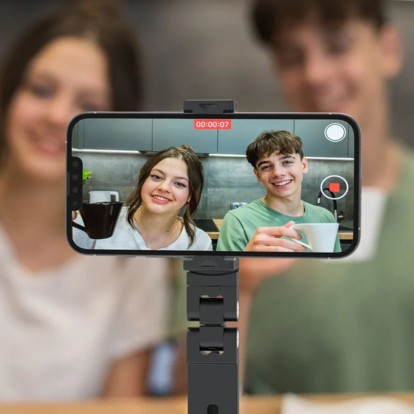 Magnetic Phone Mount - Tripod, Silver | Secure