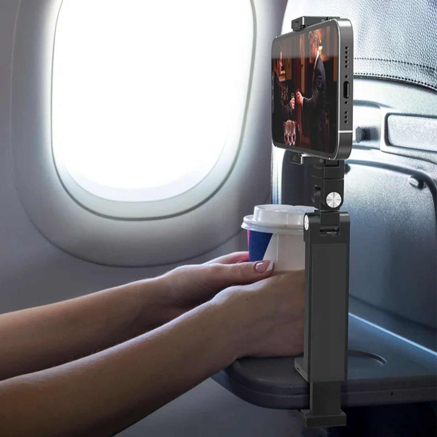 Magnetic Phone Mount - Tripod, Silver | Secure