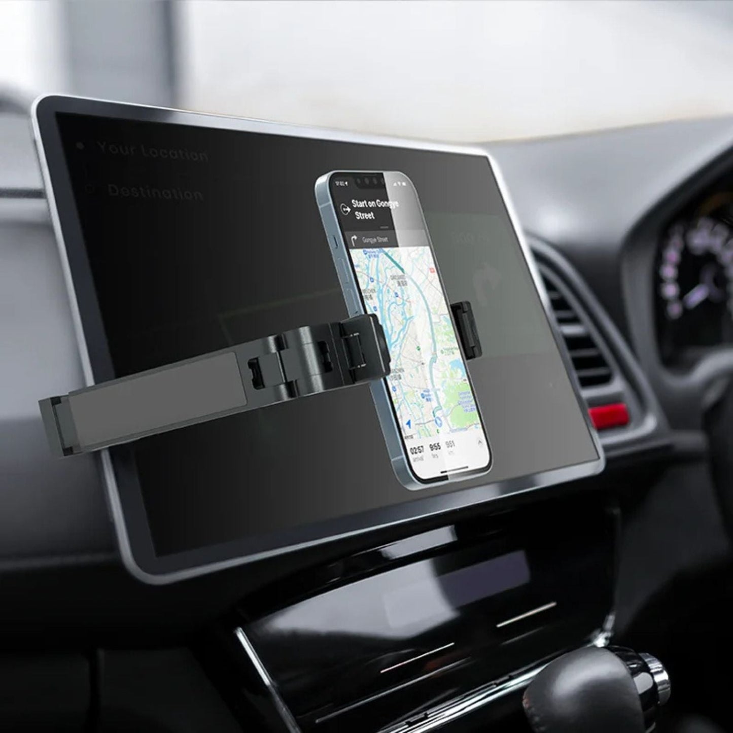 Magnetic Phone Mount - Tripod, Silver | Secure