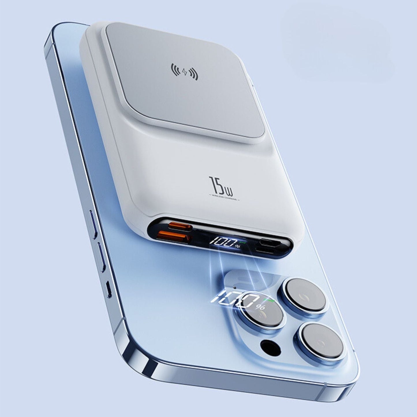 Magnetic Power Bank - Wireless iPhone Charger | Fast Charging