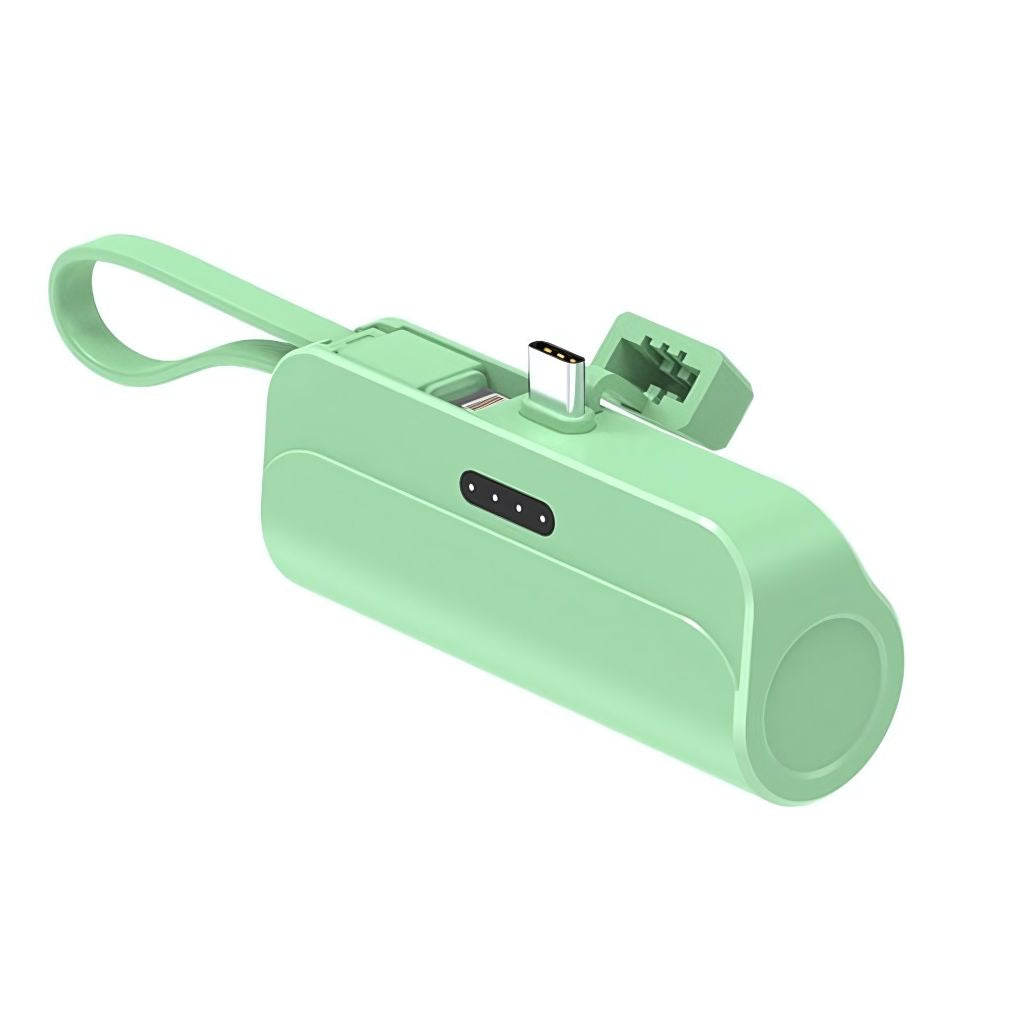 Mini Power Bank - Compact, USB-C | Portable Style