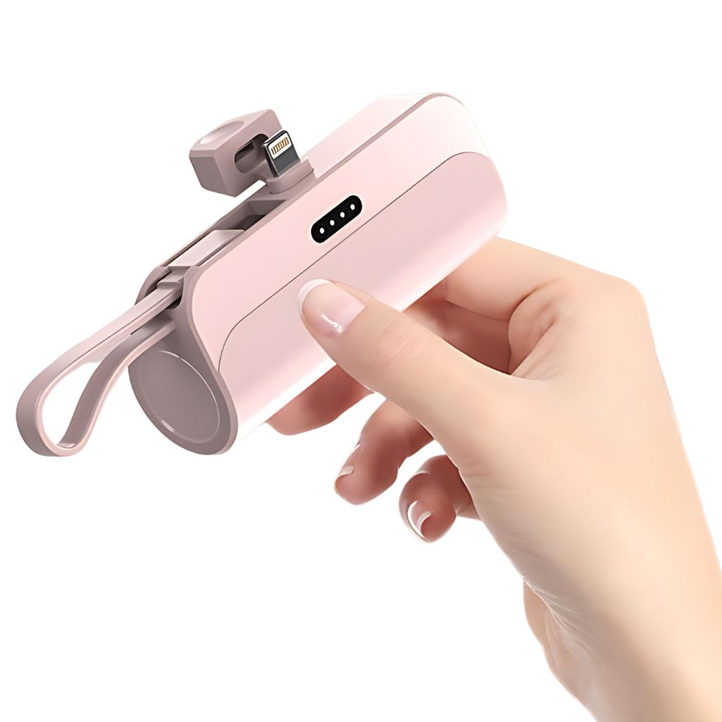 Mini Power Bank - Compact, USB-C | Portable Style