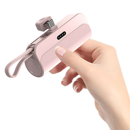 Mini Power Bank - Compact, USB-C | Portable Style