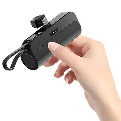 Mini Power Bank - Compact, USB-C | Portable Style